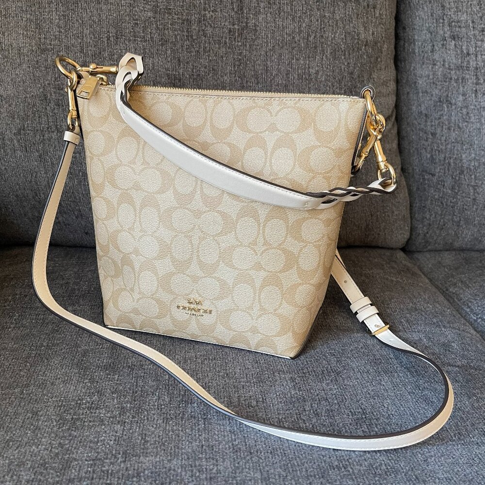 Coach Mini Abby Duffle in Signature Canvas F87826 NWT